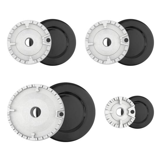 8Pcs Gas Stove Burner Cover Easy Installation High Temp Resistant Electric Stove Cover for Samsung for LG for MATAG Stovetop