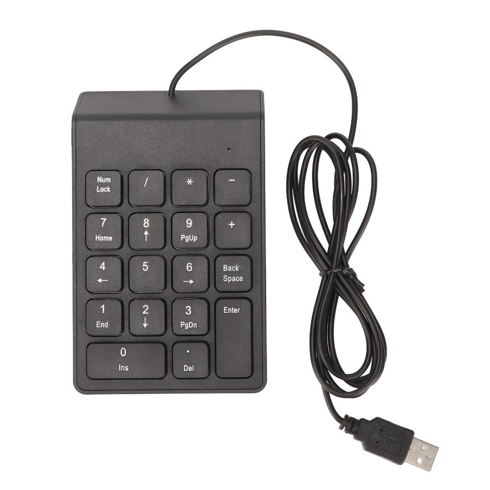 1PCS/2PCS 18 Keys Wired Number Pad Easy Installation Numeric Keypad Financial Accounting