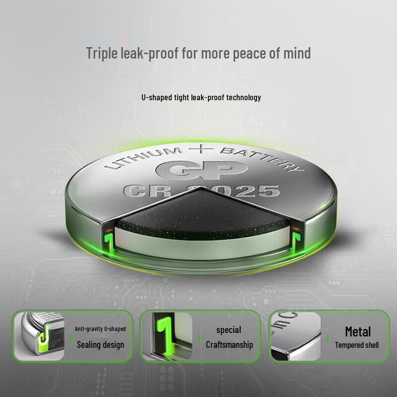 Super Power CR2025 Button Cell Battery CN plug (adapter included)
