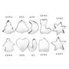 10Pcs/set Christmas Cookie Cutter Stainless Steel Cut Candy Biscuit Mold Cooking Tools Christmas Theme Cutters Baking Mold