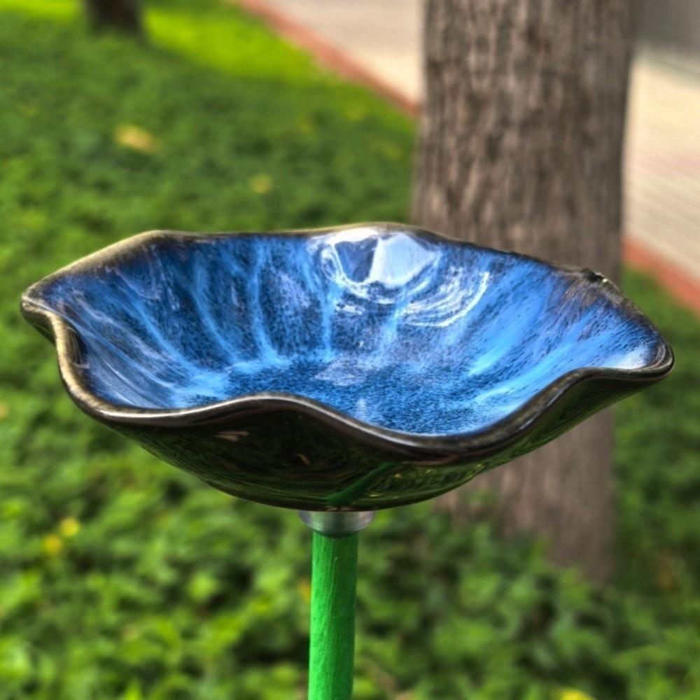 Ceramic Bee Bird Feeder Garden Decoration Insect Water Dispenser Hummingbird Feeder  Water Station
