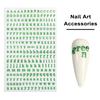 1 лист наклейки для дизайна ногтей 3D 26 английский алфавит ногти DIY маникюр клей буквы наклейки отличная липкость противоскользящие аксессуары для дизайна ногтей