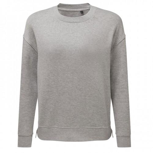 TriDri Womens/Ladies Heather Recycled Side Zip Sweatshirt