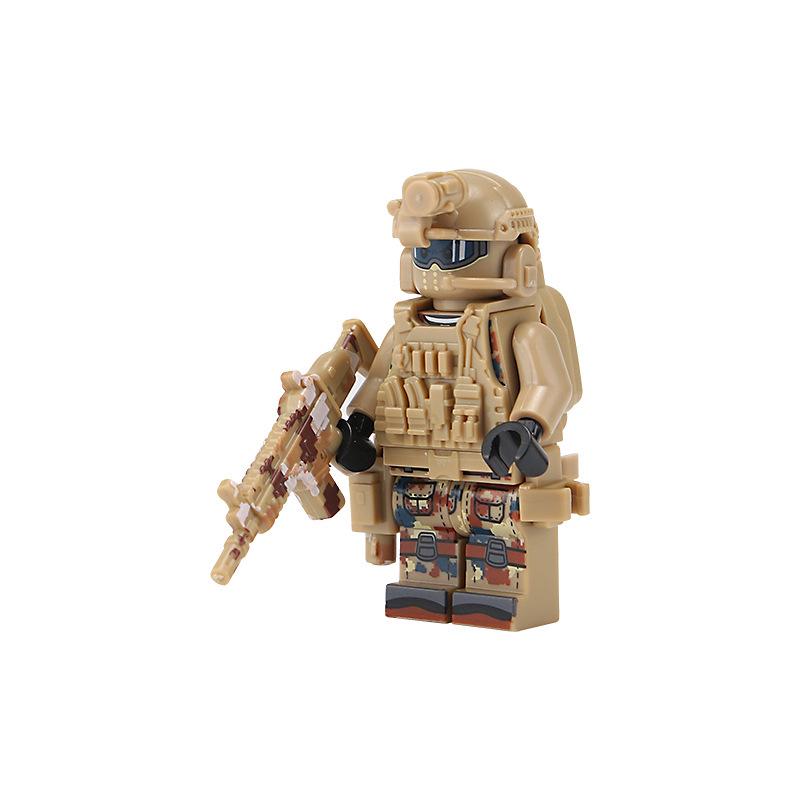 Совместимые кубики Lego Микрофигурки Призрачные Военные Спецназовцы - Вооруженные Силы для Мальчиков Конструктор для Сборки