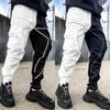 Men's Spring and Fall Multi-pocket Casual Work Pants Loose Drawstring Sweatpants