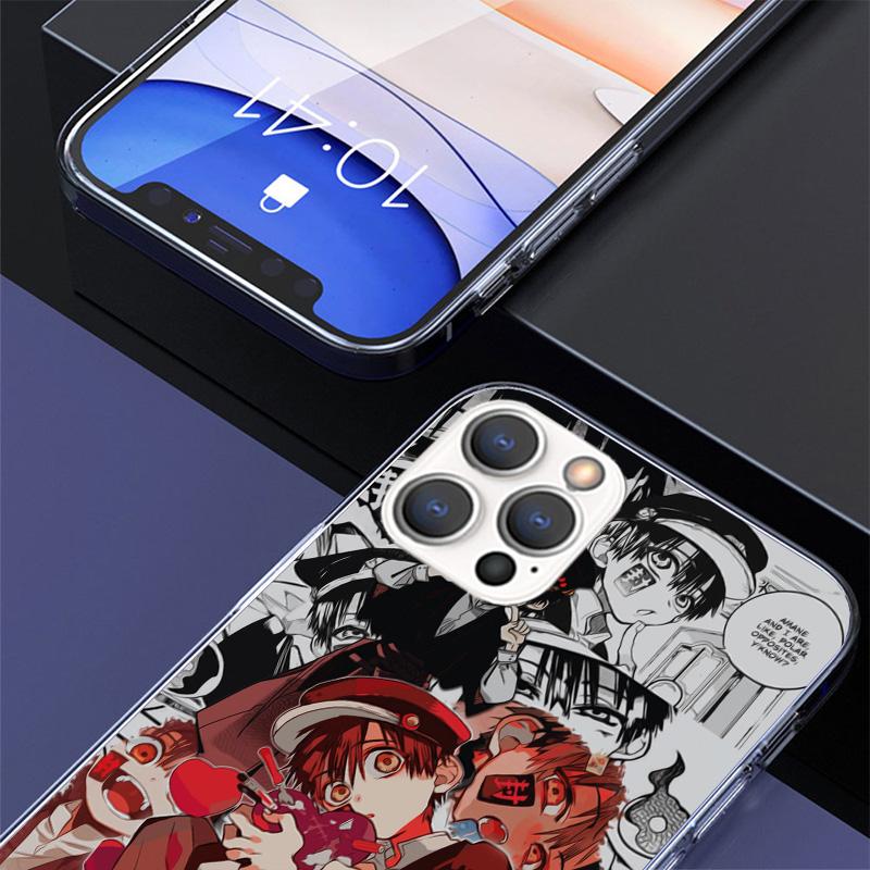 Чехол для телефона с принтом аниме Туалетный мальчик Ханако-кун для iPhone 17 Air 16 Pro Max 16E 15 + 14 Plus 11 12 13 Mini 7 8 SE Подарок Забавная обложка