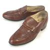 Sanitiged ISECD Canada Vintage Steel Toe Slip-on Shoes 9 26.5-27.0 Brown Safety Dress Shoes(USED)