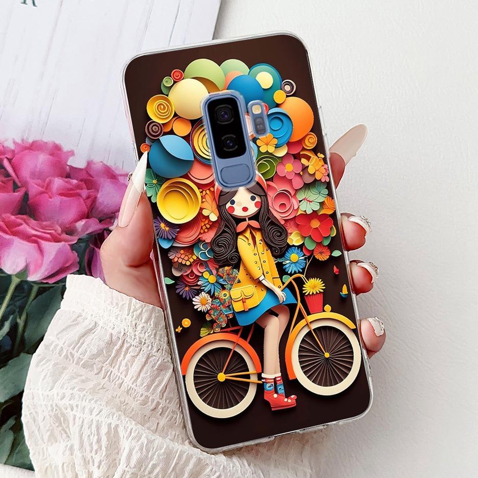 Чехол для Samsung Galaxy S9 SM-G960F Милый Кот Расписной Чехол Мягкий Тонкий Чехол для Телефона Для Samsung S9 Plus S 9 Galaxy S9+ SM-G965F Сумки