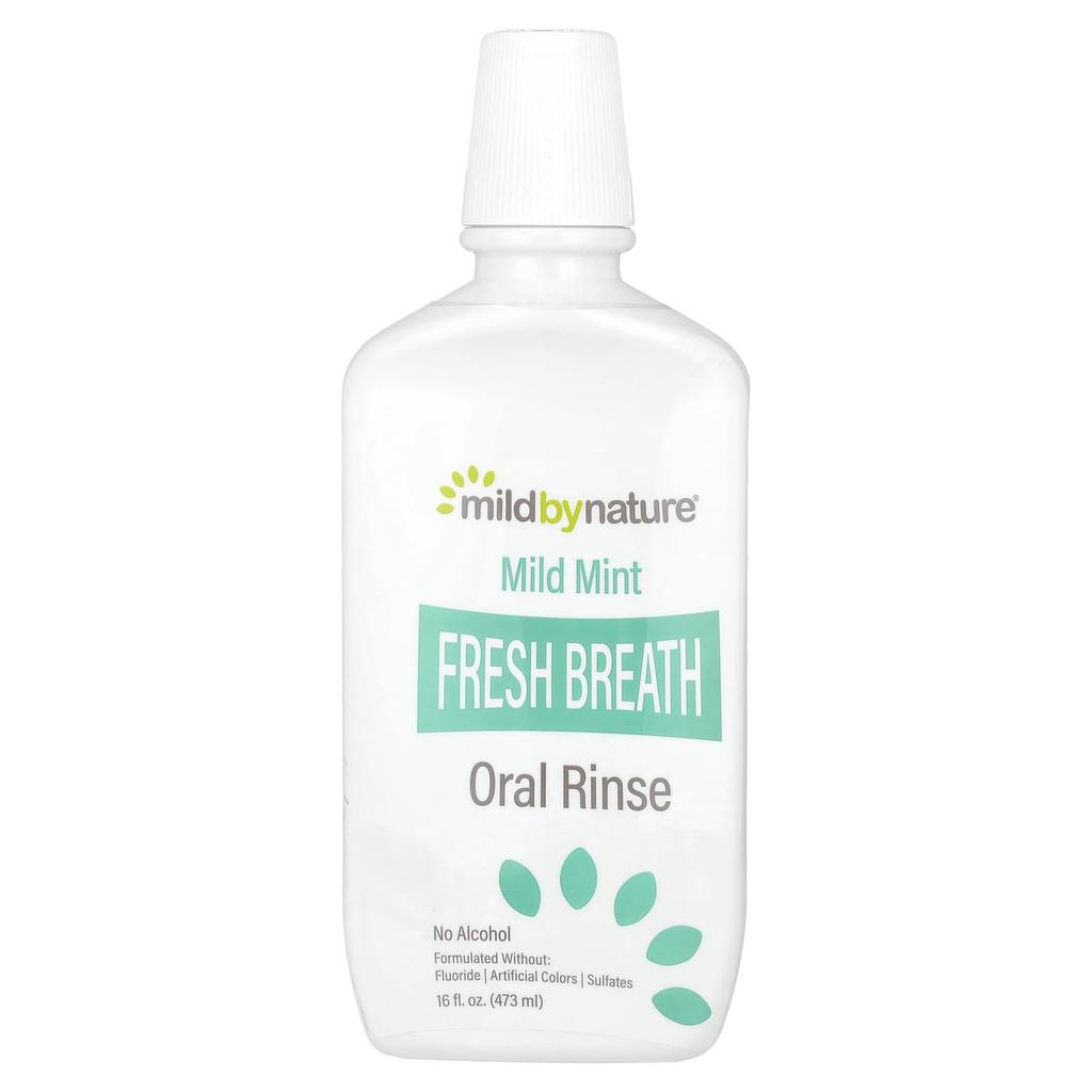 Fresh Breath Oral Cleanser, Alcohol Free, Mild Mint Flavor, 473 Ml (16 Fl Oz)