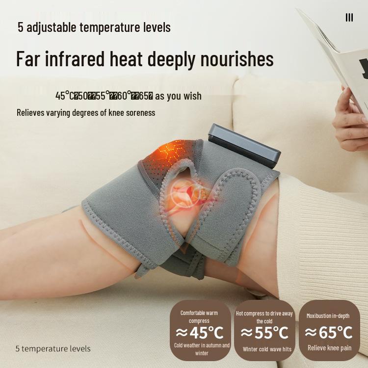 Portable Electric Heated Knee Pads & Leg Massager for Hot Compress and Cold Protection