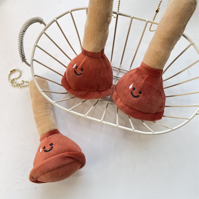 Пробка для туалета, плюшевая кукла, брелок, мультяшный туалетный вантуз, наполнитель, мягкие куклы, брелок, кулон, рюкзак, подвески, сумка, декор, подарки