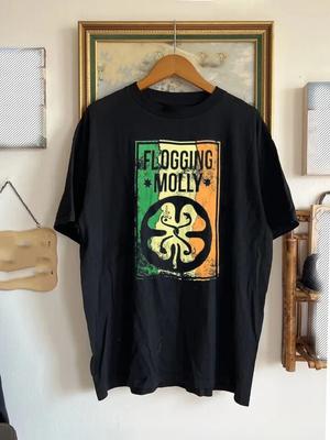 Футболка унисекс для взрослых с логотипом группы Flogging Molly Punk Tour, полный размер UU961