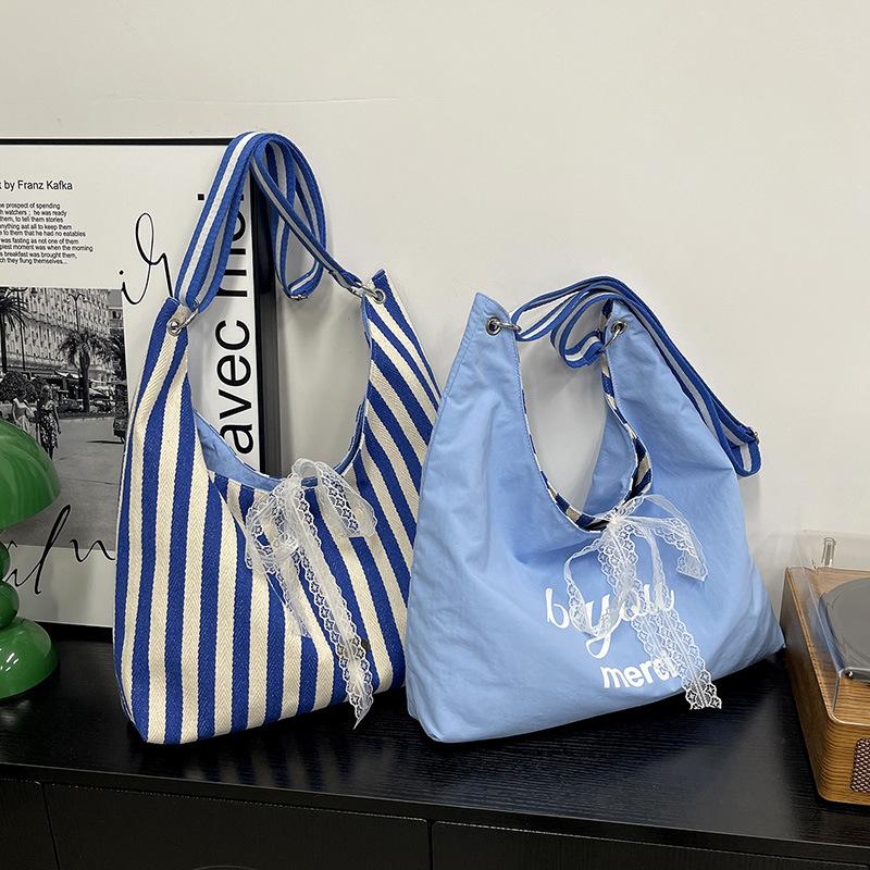 Вместительная полосатая сумка женская новая модная сумка-тоут для студентки, женская