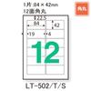 Plus adhesive paper for laser printers 45972 45972 LT-502 (20 sheets)