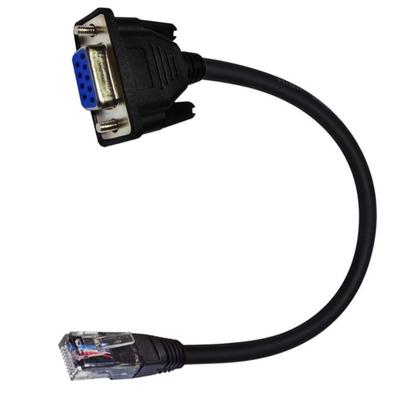 Адаптер последовательного порта RS232 к RJ45 Кабель RJ45 к RS232 для отладки и настройки сетевого устройства 30 см/11,81 дюйма