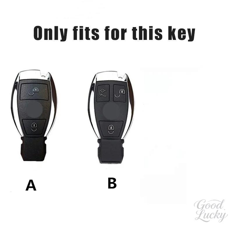 FA03Zinc Alloy Car Key Case Shell For Mercedes Benz C E S Class GLC W206 W223 W214 E300 C260 C300 S450 S500 S400 Fob Accessories