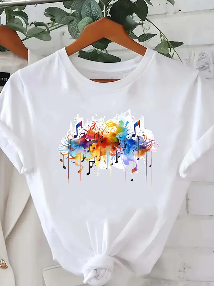 (Азиатский размер) футболка тренд 90-х футболка топ одежда мода женщины повседневная с принтом леди женская графическая с коротким рукавом футболки