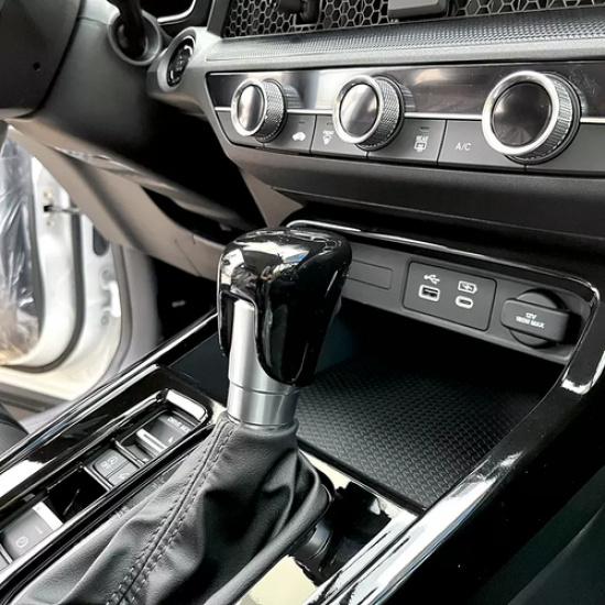 Bright black Gear Shift Knob Cover Trim 1pcs For Honda HR-V HRV -2026