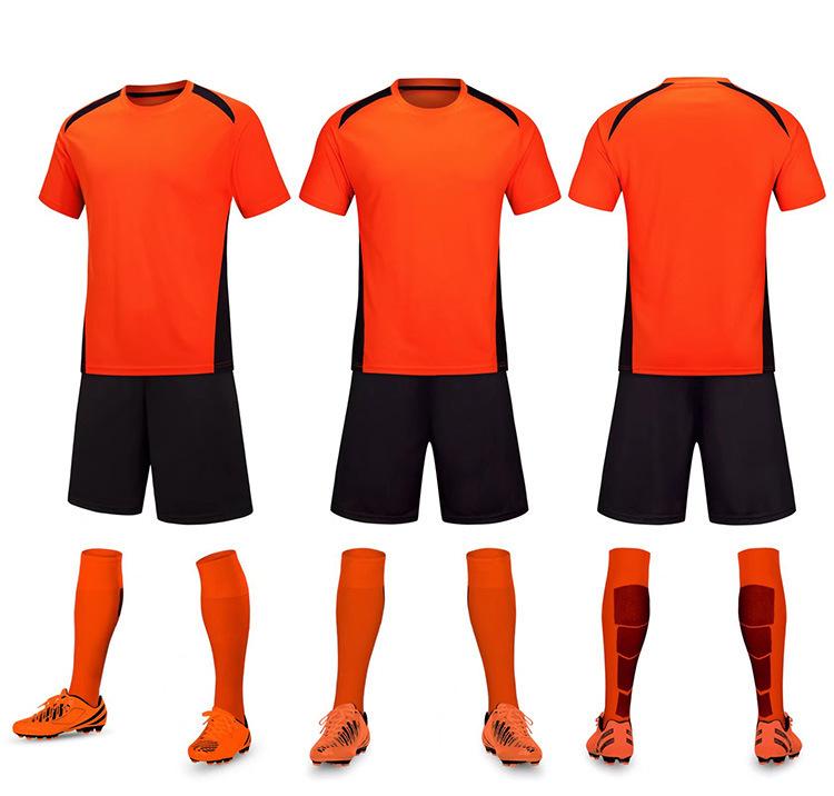 Football Suit Competition Short Sleeve Primary School Children's Training Suit Team Suit Sports Printed Football Suit Quick Drying Men and Women