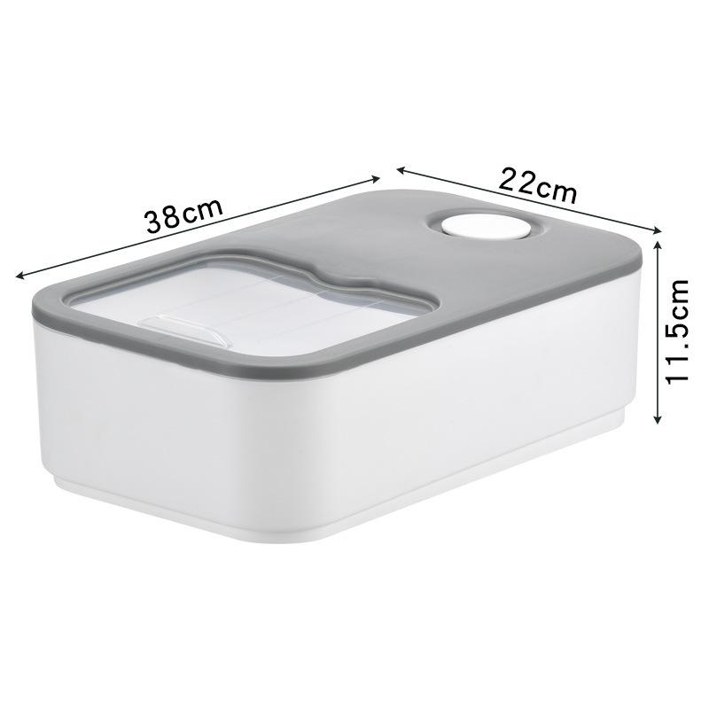 Тип ведра со сдвижной крышкой, герметичный резервуар для хранения муки, бытовой, защищенный от насекомых и влагозащищенный ящик для хранения риса