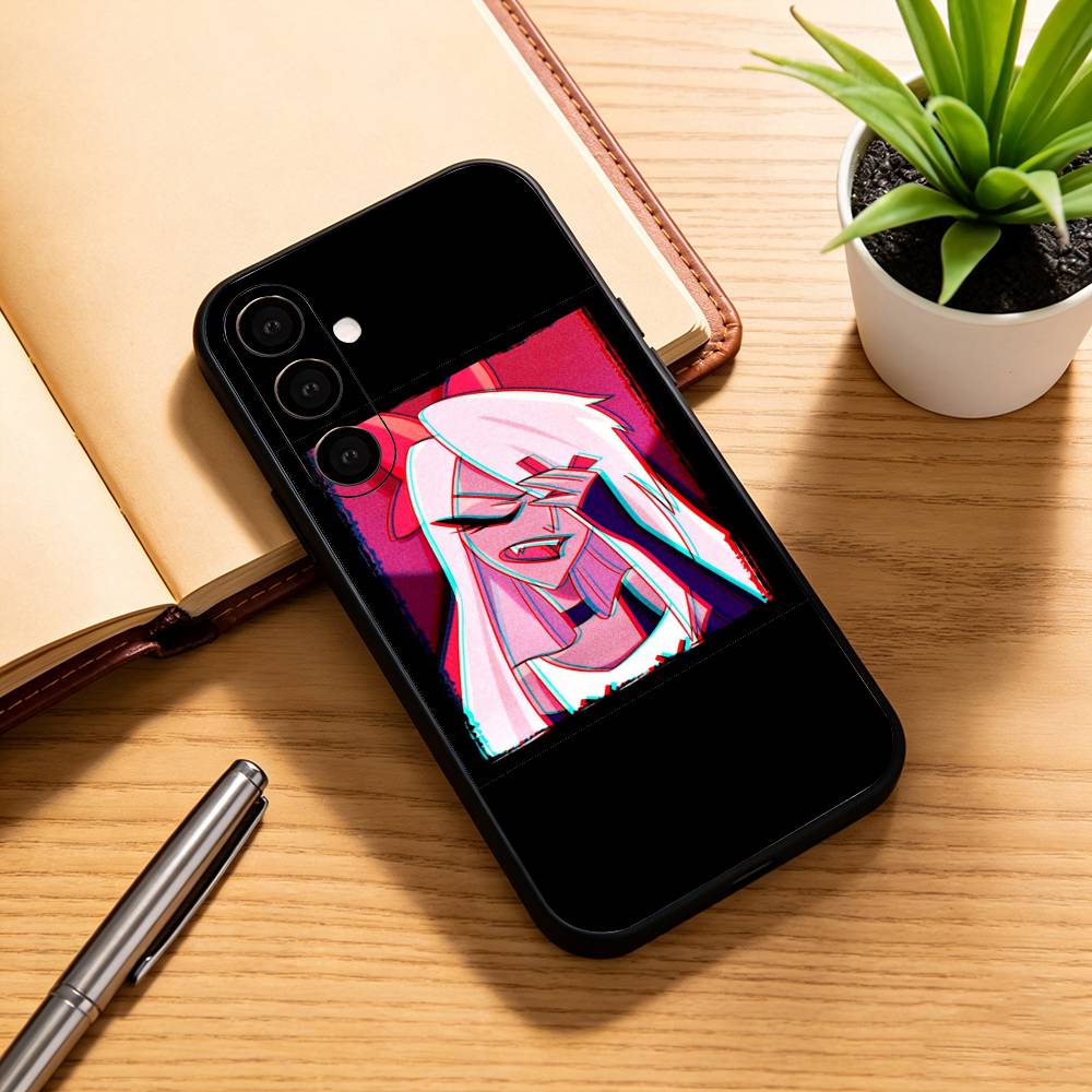 H-hazbin hotel V-veggie Чехол для телефона для Samsung Galaxy A73, A72, A71, A70, A53, A52, A51, Другие Мягкий Черный Чехол
