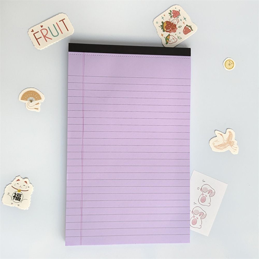 Tearable Legal Pad Ink-proof Lined Paper Memo Pad Writing Sheet Paper Scribbling Book