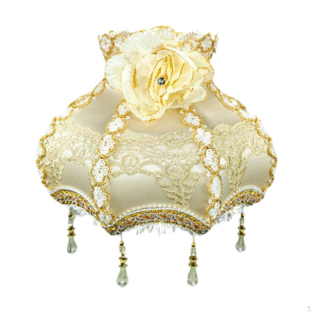 Бахрома Абажур Абажур Тканевое Искусство Винтаж Бисер Кружево для Гостиной Ресторана Дома