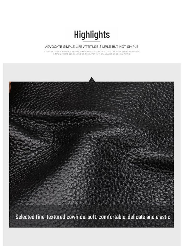 Держатель для карт из натуральной кожи с функцией блокировки RFID - Lychee Grain Cowhide для мужчин и женщин