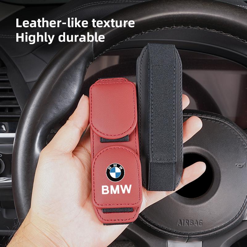 Double Clip Sunglasses Holder Magnetic Leather Glasses Storage For BMW E62 X3 X1 G11 M E93 G05 X5 X6 E90 X4 G20 E30 F30 F40 F10 CS1
