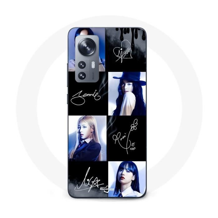 Coque Maniacase pour Xiaomi 12 5G blackpink signature photo