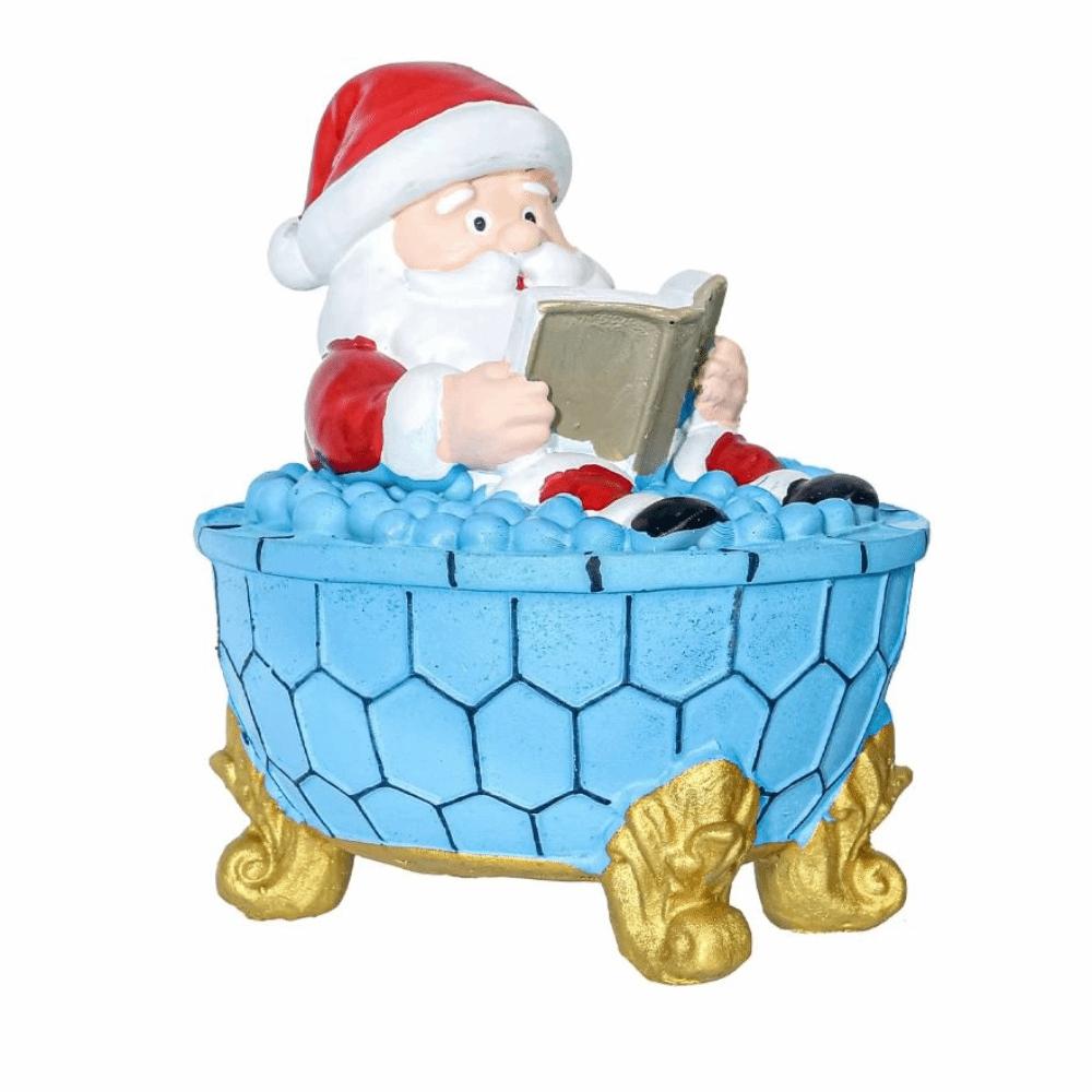Resin Christmas Santa Bubble Bath Lamp Small Desktop Ornament Creative Santa Night Light