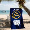 Customizable personalized beach towels Linkin Park themed designs.Suitable for the beach, yoga, sports;ideal as beach accessories