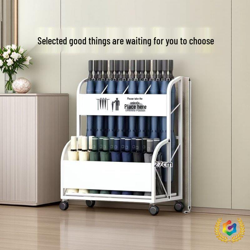 Коммерческая подставка для зонтов большой вместимости с поддоном для сбора воды для офиса, вестибюля отеля, класса или входа.