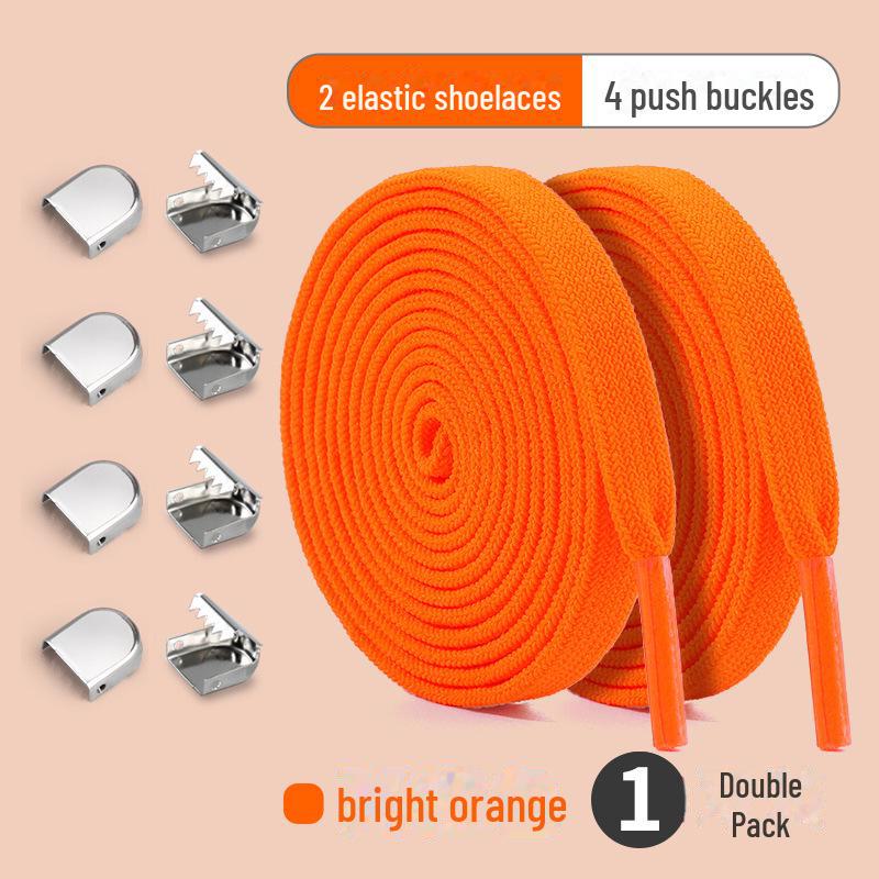 Белая эластичная пряжка для шнурков без завязок для взрослых и детей