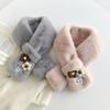 Winter Fashion Scarf Ladies Versatile Solid Color Imitation Rex Rabbit Hair Scarf Cross Plush Warm Scarf Student