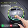 Car FM Transmitter Bluetooth 5.3 Handsfree Wireless Car Kit USB C Car Charger Auto Radio Fm Modulator Mp3 Player Adapter
