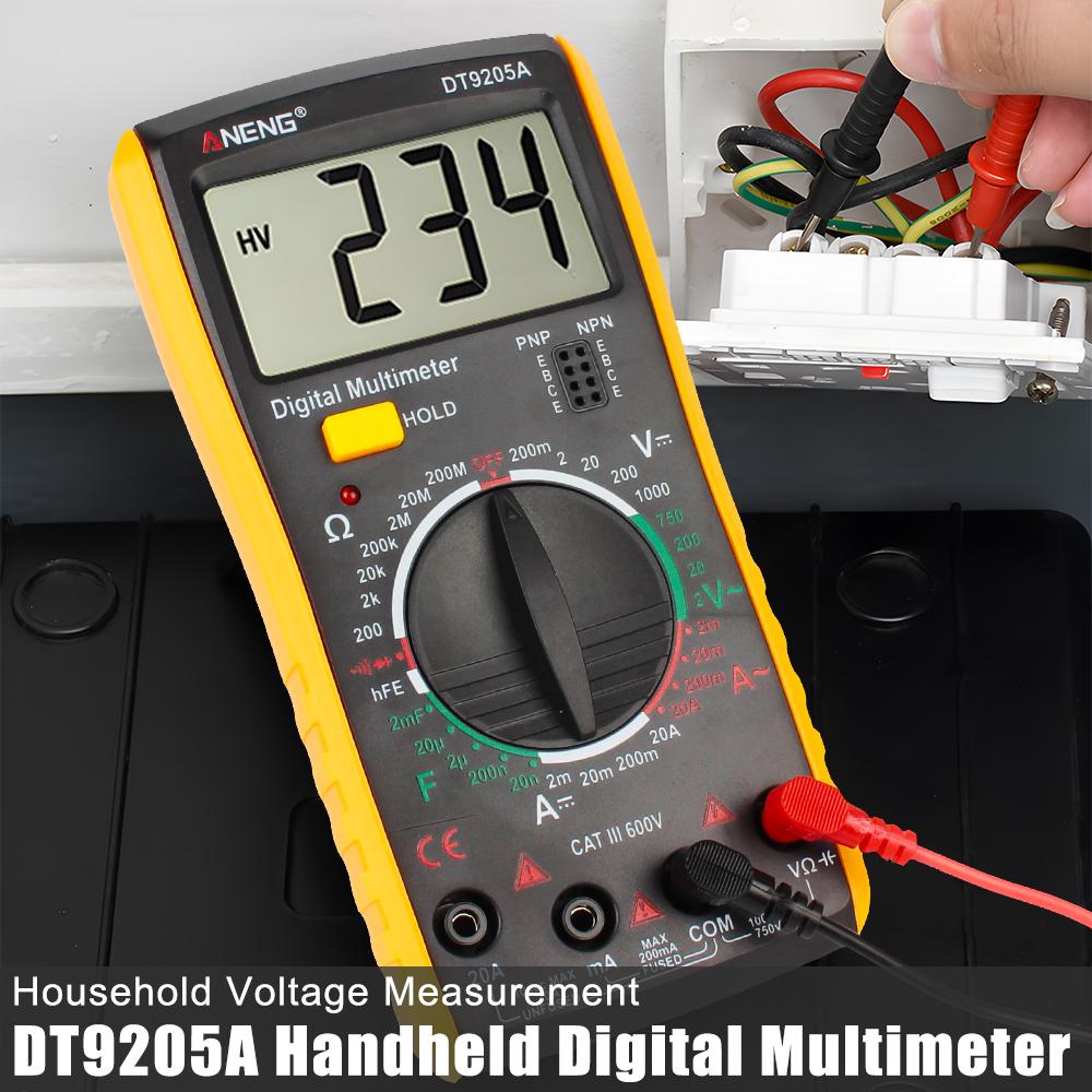 Профессиональный тестер переменного тока с диодным мультиметром Bazzer DC HFE