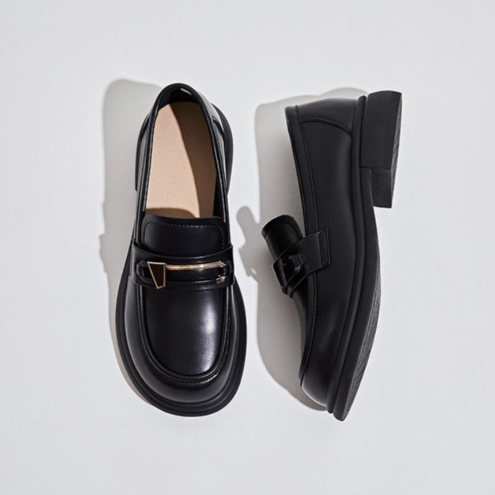Loafers Women's British Style Small Leather Shoes Women's Shoes Small Fragrant Style Single Shoes
