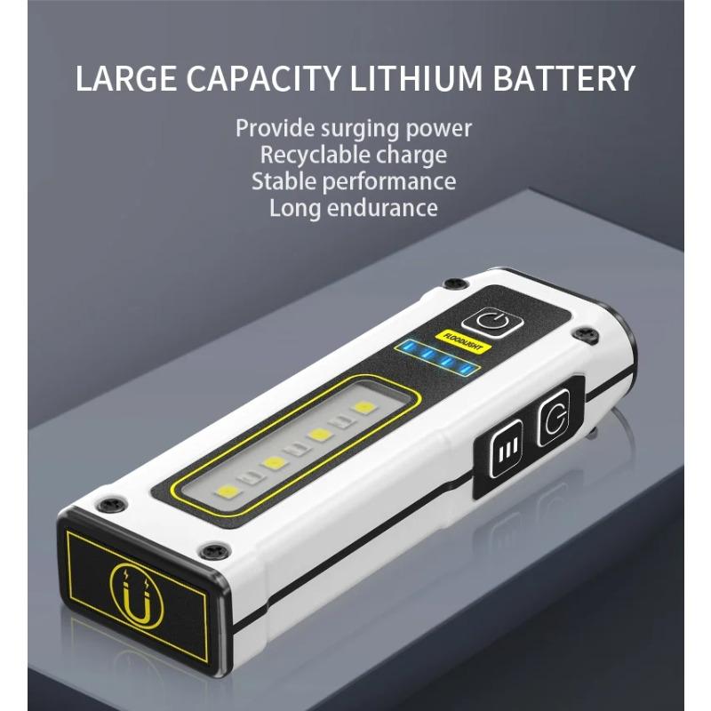 Mini Portable Flashlight with Multiple Lighting Modes, Switchable and Supports USB Charging, Suitable for Outdoor Lighting, Fishing, Patrol, and Work