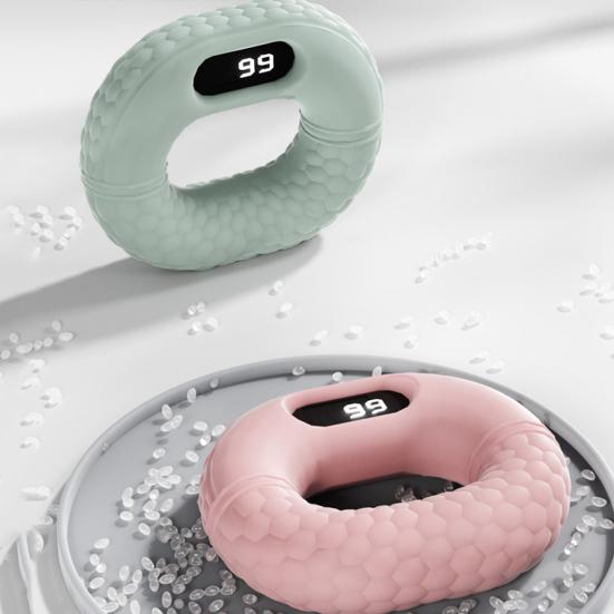 Тренажер для тренировки силы хвата рук со светодиодным дисплеем - силовая тренировка пяти пальцев, снятие стресса с помощью сжимающего кольца, усилитель хвата для рук