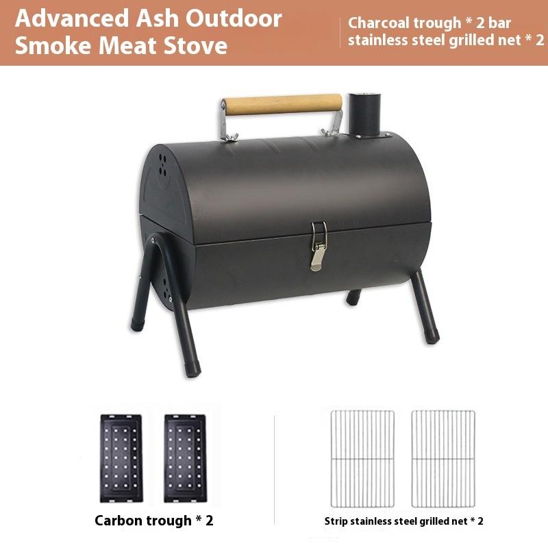 Гриль для барбекю, бытовая жарка и гриль, двухцелевая печь, переносная, для кемпинга, бездымный гриль для барбекю, гриль-гриль