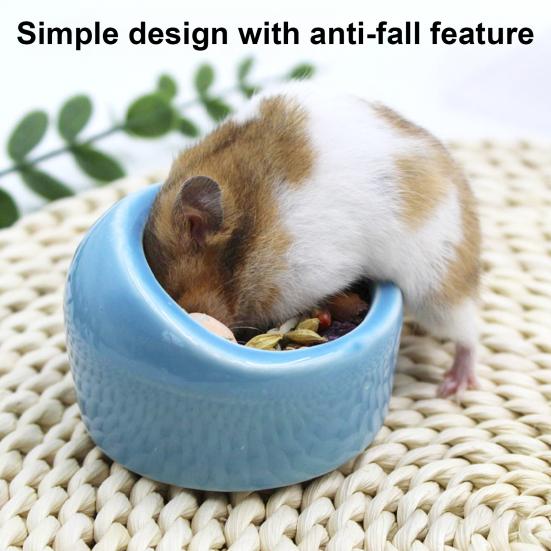 Small Animal Bowl Hamster Food And Water Dish Pet Feeding Bowl Overturn-free Feeder