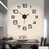 Скандинавские простые креативные настенные часы DIY часы без пробивания гостиная наклейка на стену часы спальня персонализированные бесшумные художественные часы