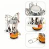 Gas Stove Camping Accessories Portable Outdoor Camping Aluminum Alloy Ultra Light Picnic Cooking Camping Stove Survival Stove