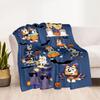 Halloween Costume Parade Blanket Comfortable Suitable for Office Seaside Livingroom Four Seasons Multipurpose Digital Print