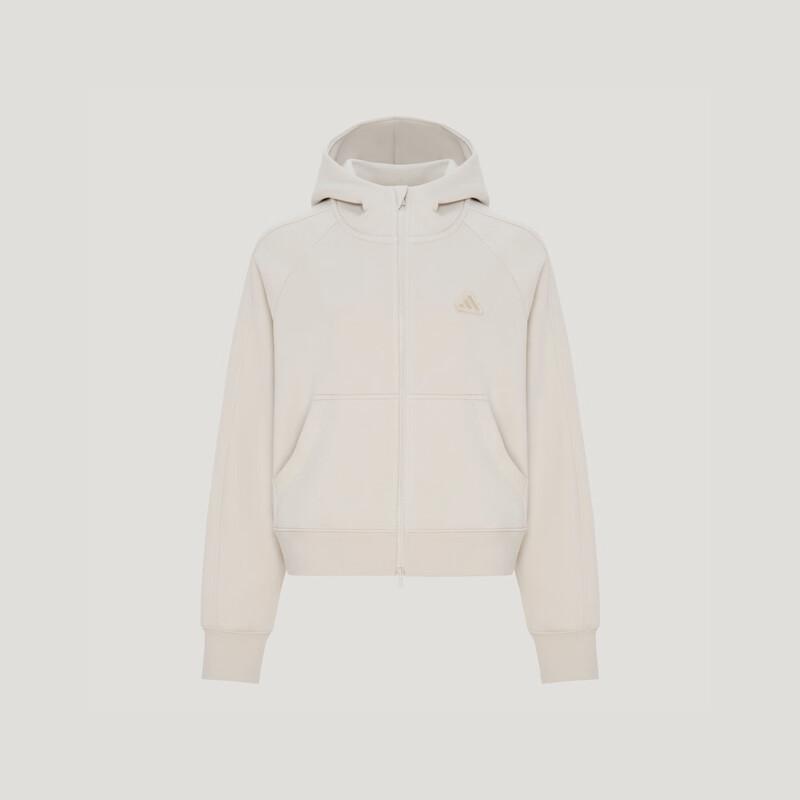 adidas Женская свободная куртка-толстовка на молнии с флисовой подкладкой