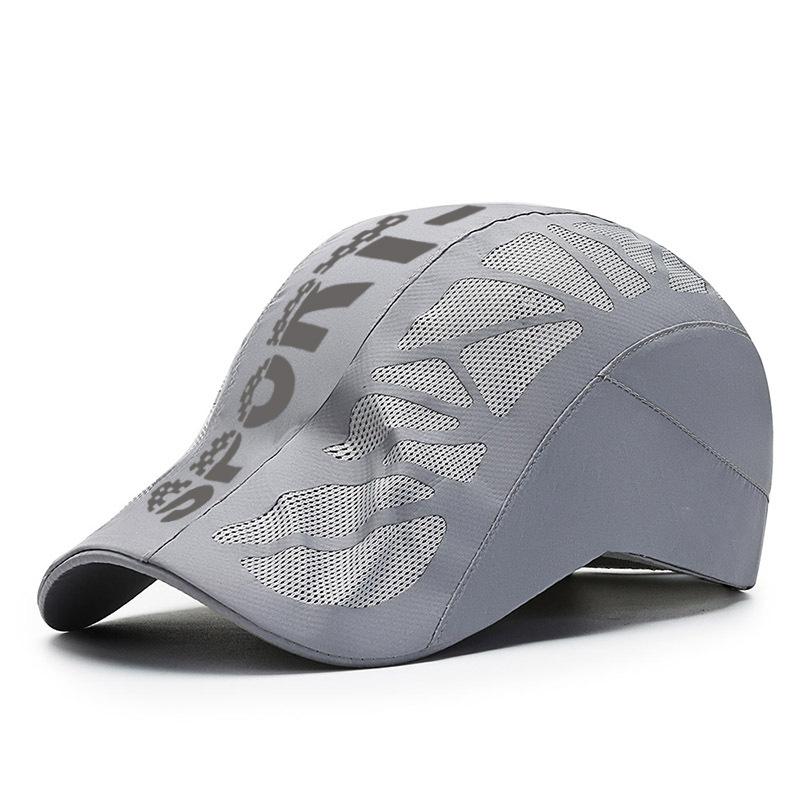 Summer Letter Forward Cap Men's Quick-Drying Breathable Cap Summer Outdoor Sun Protection Sunshade Beret Peak Cap