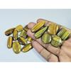 335Cts. Natural Tiger Eye Mix Cabochon Loose Gemstone 17Pcs Lot 17-35 MM C-726