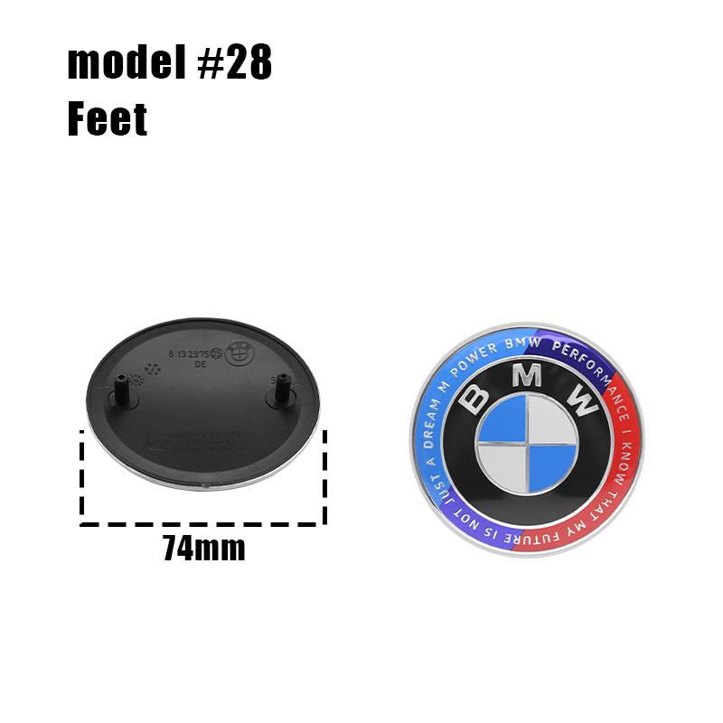 82/74MM Front Hood Emblem Trunk Rear Badge Logo For BMW E46 E90 F30 F10 F20 G20 E87 E60 E63 F01 F02 G14 E83 X5 Car Accessories