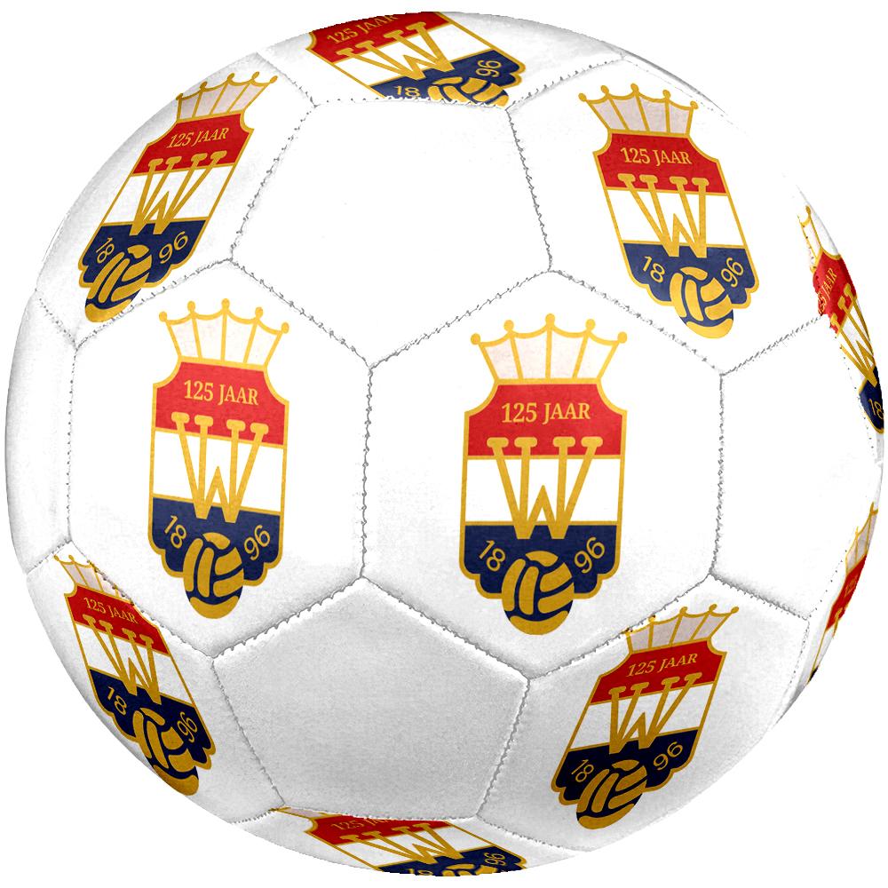 Футбольный мяч Willem II Tilburg размер 5, разноцветный, подходит для всех возрастов, машинная строчка, материал ПВХ, соревновательного уровня, прочный и с высоким отскоком